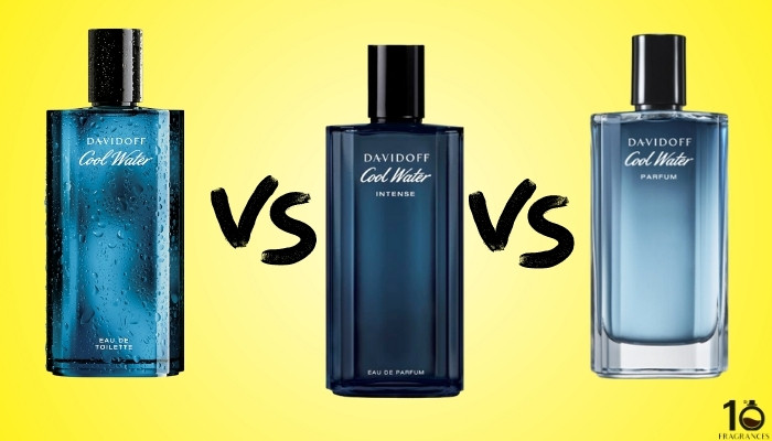 Davidoff Cool Water vs CW Intense vs CW Parfum 