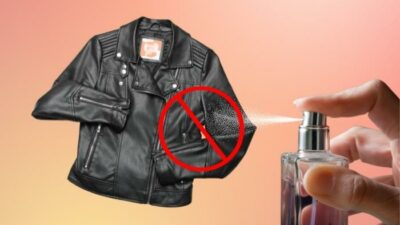 Can you spray perfume on a leather jacket